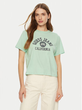 Guess Jeans Guess Jeans Футболка W5RI43 K8HM0 Зелений Regular Fit