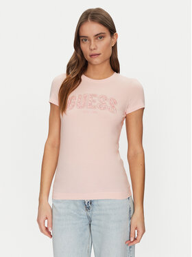 Guess Guess Футболка W5GI04 J1314 Рожевий Slim Fit