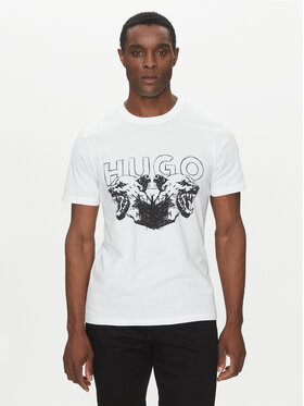 HUGO HUGO Футболка Durro 50538257 Білий Regular Fit