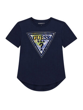 Guess Guess Футболка J6GI13 K6YW4 Cиній Relaxed Fit