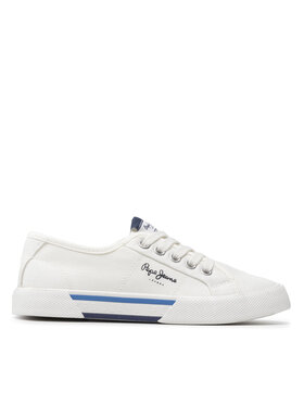 Pepe Jeans Tenisenes Pepe Jeans Brady Boy Basic PBS30527 Balts