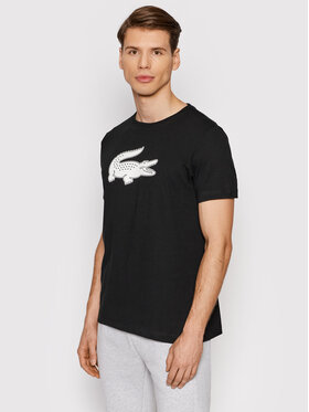Lacoste Lacoste Футболка TH2042 Чорний Regular Fit