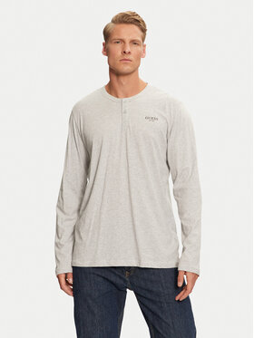 Guess Guess Pižamos marškinėliai U4YP30 KCAM1 Pilka Regular Fit