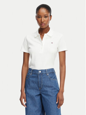 Tommy Jeans Tommy Jeans Polo DW0DW22820 Crema Regular Fit