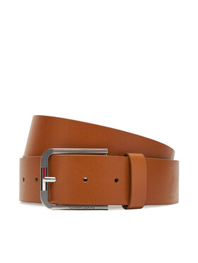 Tommy Jeans Pánsky opasok Tommy Jeans Austin Distressed 4.0 AM0AM13690 Hnedá