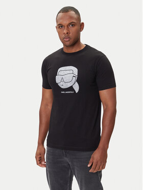 KARL LAGERFELD KARL LAGERFELD Camiseta 755066 554242 Negro Regular Fit