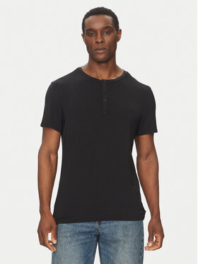 Calvin Klein Underwear Calvin Klein Underwear Marškinėliai Henley LV00NM2803 Juoda Regular Fit