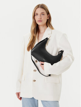 Calvin Klein Ročna torba Calvin Klein Foil Logo Conv Shou?Lder Bag LV04F3272G Črna