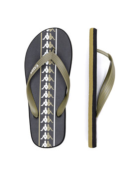 Kappa Žabky Kappa 371G1LW Green Military - Black - White Barevná