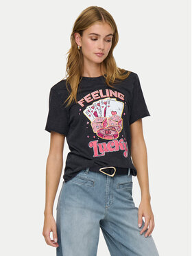 ONLY ONLY Camiseta Lucy 15366031 Negro Loose Fit