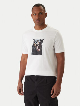 BOSS BOSS Camiseta Dobermann 50558965 Blanco Regular Fit