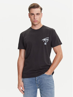 Tommy Jeans Tommy Jeans Majica Signature City DM0DM21934 Črna Regular Fit