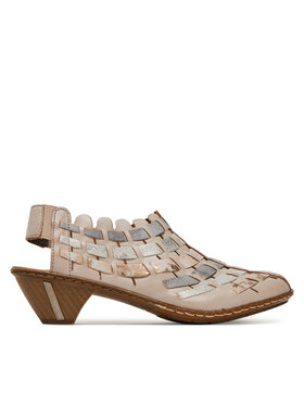 Rieker Polobotky Rieker 46778-64 Béžová