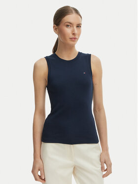 Tommy Hilfiger Tommy Hilfiger Top WW0WW47806 Azul marino Slim Fit