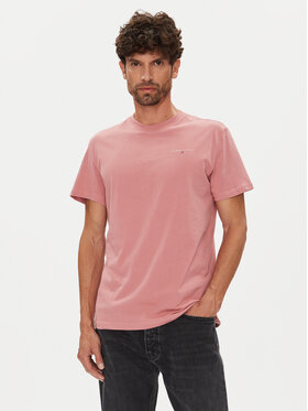 Tommy Jeans Tommy Jeans Marškinėliai Linear Chest DM0DM21780 Rožinė Slim Fit