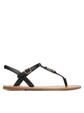 Tommy Hilfiger Сандали Tommy Hilfiger Leather Thong Sandal FW0FW09127 Черен