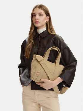 Calvin Klein Handtasche Calvin Klein Webbing Strap Canvas Small Tote LV04F3384G Beige