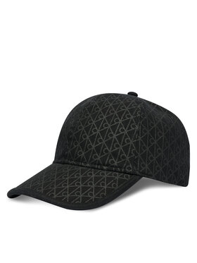 Calvin Klein Kapa s šiltom Calvin Klein Emblem Print W Leather Patch Cap LV04D5029G Črna