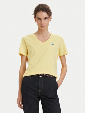 Beverly Hills Polo Club Beverly Hills Polo Club Camiseta P-SS26W-TS5165188 Amarillo Regular Fit