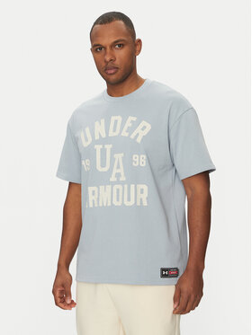 Under Armour Under Armour Футболка Heavyweight Varsity 1390179 Блакитний Oversize