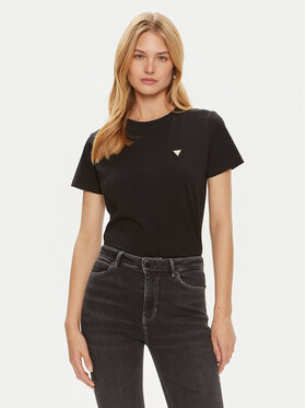 Guess Guess Футболка V4YI09 J1314 Чорний Regular Fit