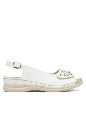 Rieker Sandály Rieker V7450-80 Bílá