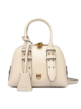 PINKO Soma PINKO Bowling Bag Zip Mini AI 25-26 PLTT 105333 A0QO Écru