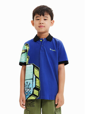 Desigual Desigual Поло 23SBLK02 Cиній Regular Fit