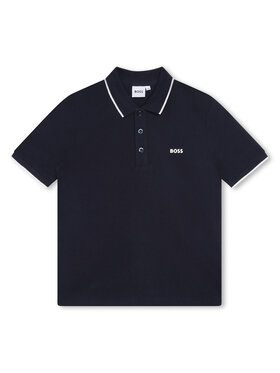 BOSS Boss Поло J25P26 D Cиній Regular Fit