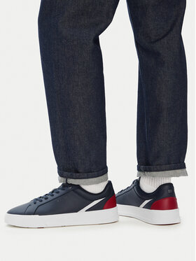 Tommy Hilfiger Sneakers Tommy Hilfiger Th Court Premium FM0FM05879 Blu scuro