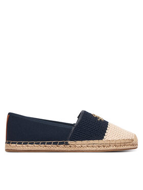 Tommy Hilfiger Espadrilles Tommy Hilfiger Script Crochet Espadrille FW0FW09502 Tumši zils