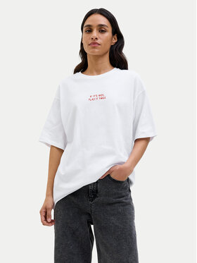 JJXX JJXX Футболка Nina 12273776 Білий Loose Fit