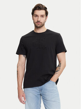 Calvin Klein Jeans Calvin Klein Jeans Majica Deboss Mono Graphic LV04RC824G Črna Regular Fit