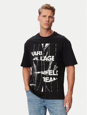 Karl Lagerfeld Jeans Karl Lagerfeld Jeans Camiseta B3M17034 Negro Relaxed Fit