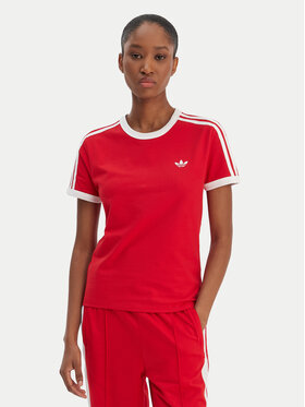 adidas adidas Футболка 3-Stripes KD3676 Червоний Slim Fit