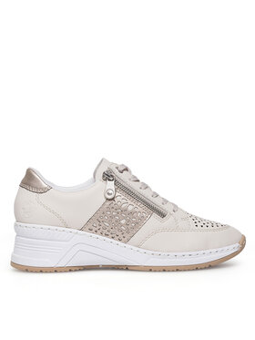 Rieker Sneakersy Rieker N4344-60 Écru