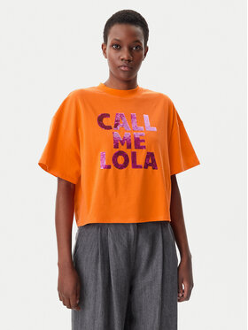 LOLA CASADEMUNT LOLA CASADEMUNT Футболка LS2515054 Оранжевий Relaxed Fit