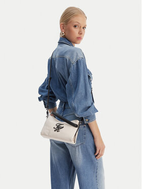 Tommy Hilfiger Ročna torba Tommy Hilfiger Th Elevated Nylon Mini Crossover AW0AW18623 Écru