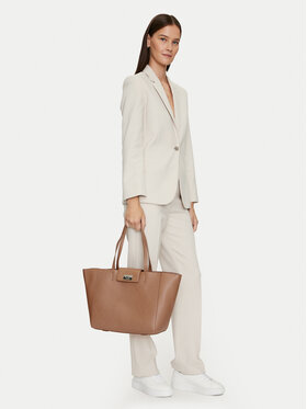 Calvin Klein Kabelka Calvin Klein Ck Push Medium Shopper K60K612147 Hnedá