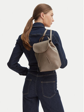 Calvin Klein Ruksak Calvin Klein Emblem Aop Mini Backpack LV04F3507G Bež