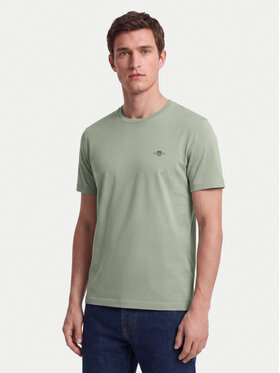 Gant Gant Camiseta Shield 2003184 Verde claro Regular Fit