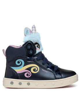 Geox Sneakers Geox J Skylin Girl J468WA 0NFBH C4243 D Dunkelblau