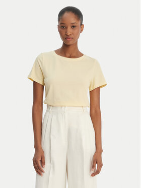 Weekend Max Mara Weekend Max Mara Camiseta Multif 2615971012 Amarillo Regular Fit