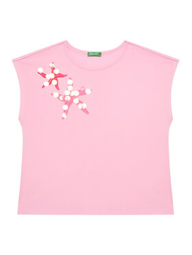 United Colors Of Benetton United Colors Of Benetton Футболка 3I1XC10P0 Рожевий Regular Fit