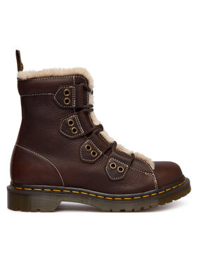 Dr. Martens Черевики Dr. Martens 1460 Lace To Toe Fur Lined DM41417200 Коричневий