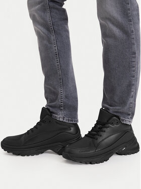 Calvin Klein Sportcipők Calvin Klein Hike Runner Mid Laceup Tech Mix YM0YM01418 Fekete