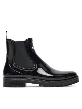 HUGO Гумові чоботи HUGO Tabita Rain Bootie 50498397 Чорний