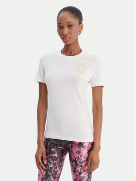 Versace Jeans Couture Versace Jeans Couture Camiseta 80HAHT02 CJ03T Blanco Slim Fit