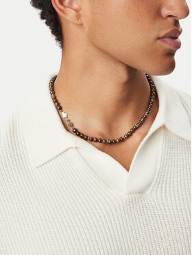 HUGO Nyaklánc HUGO E-BEADS5-NEC 50566265 Barna