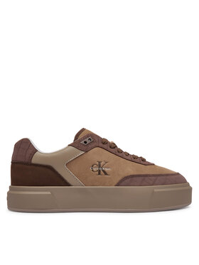 Calvin Klein Sportcipők Calvin Klein Prime Cupsole Laceup Nu-Su Croc HM0HM02450 Barna
